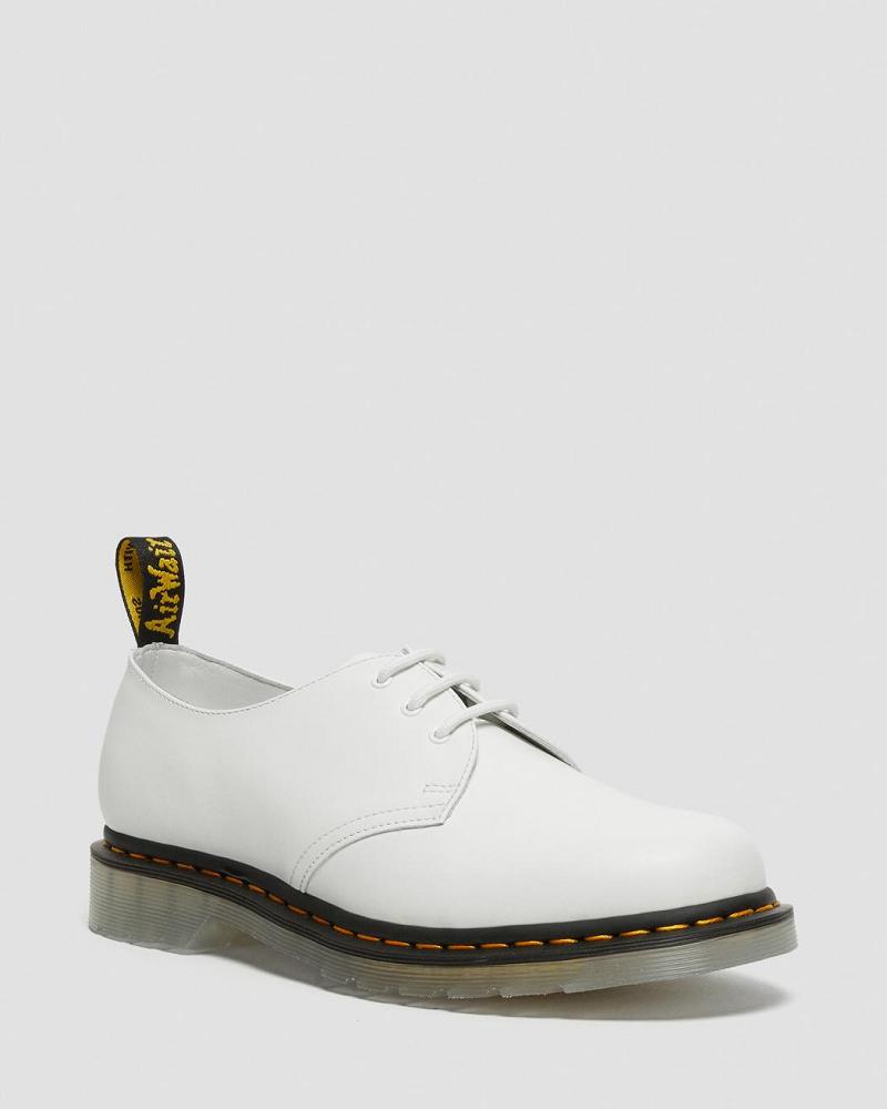 Zapatos Oxford Dr Martens 1461 Iced Smooth Cuero Mujer Blancos | MX 441FDN